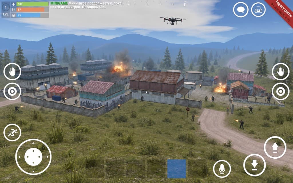 A large raid on a settlement in Legacy Survival